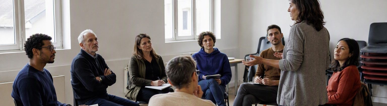Atelier de formation en cercle